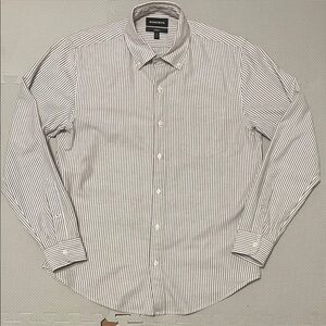 Bonobos Men's Casual Striped Shirt - Black and White